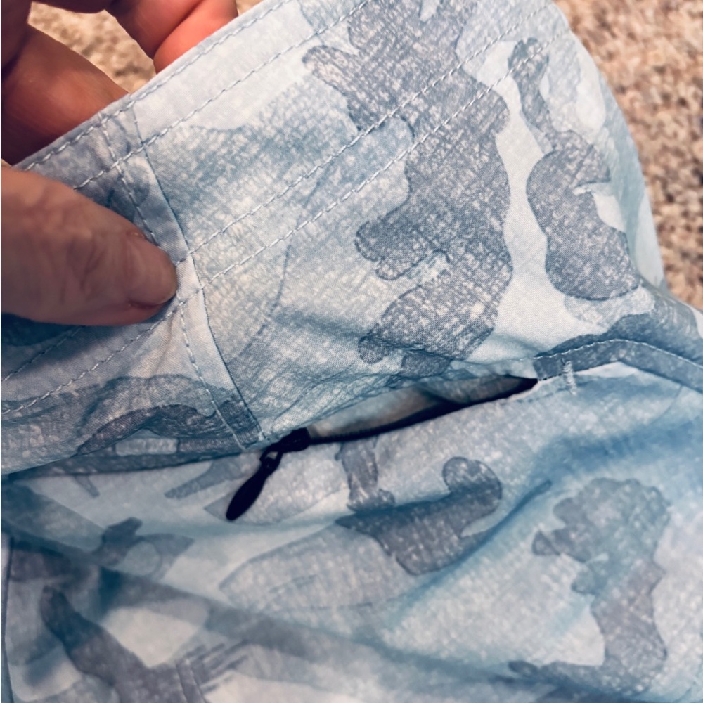 NWT Pelagic Moana blue fish camo women’s shorts size 12 outdoors water hike - Picture 8 of 9